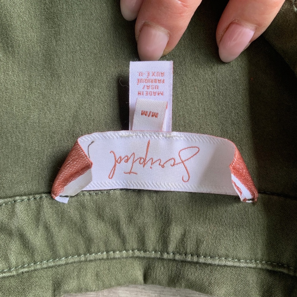 Scripted Military Peplum Jacket - image 4